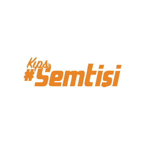 Kıps Semt İşi Araba Sticker 17x17 Cm Turuncu