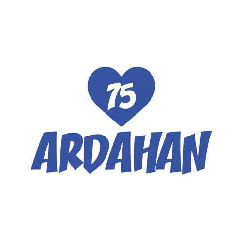 Kalpli 75 Ardahan Araba Sticker 17x17 Cm Mavi