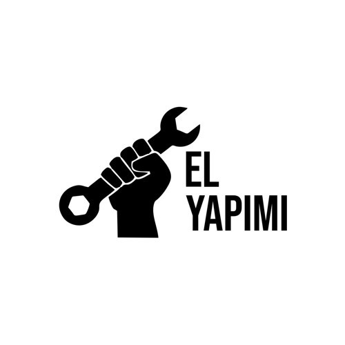 El Yapımı Araba Sticker 17x17 Cm Siyah