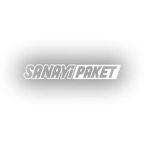 Sanayi Paket Araba Sticker 17x17 Cm Beyaz