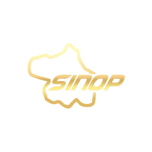 Sinop Harita Araba Sticker 17x17 Cm Gold