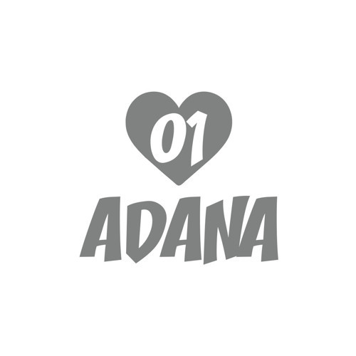 Kalpli 01 Adana Araba Sticker 17x17 Cm Gri