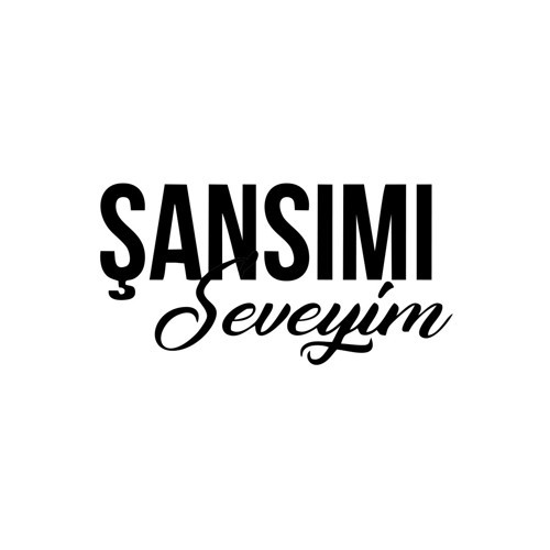 Şansımı Seveyim Araba Sticker 17x17 Cm Siyah