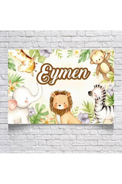 Safari Temalı Doğum Günü Afişi 70X100 cm