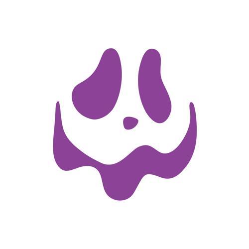 Şapşal Gülen Surat Araba Sticker 17x17 Cm Mor