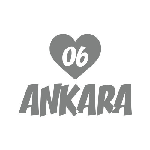 Kalpli 06 Ankara Araba Sticker 17x17 Cm Gri