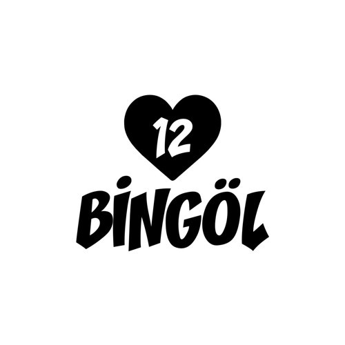 Kalpli 12 Bingöl Araba Sticker 17x17 Cm Siyah
