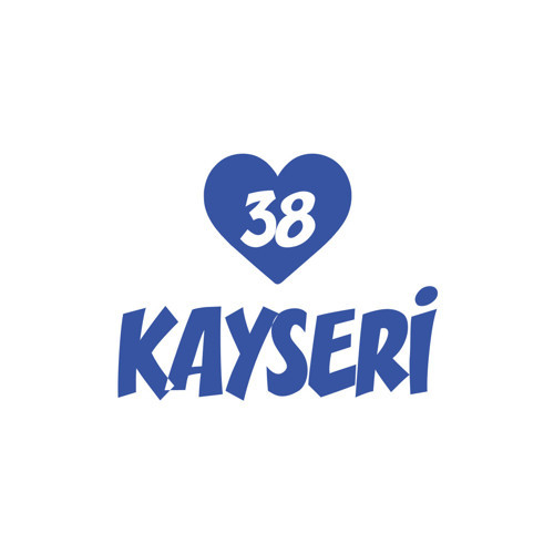 Kalpli 38 Kayseri Araba Sticker 17x17 Cm Mavi