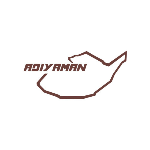 Adıyaman Harita Araba Sticker 17x17 Cm Kahverengi