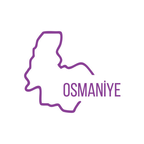 Osmaniye Harita Araba Sticker 17x17 Cm Mor