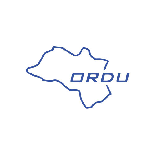 Ordu Harita Araba Sticker 17x17 Cm Mavi