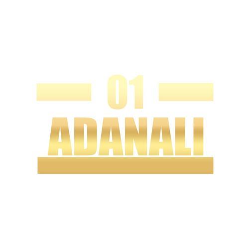 01 Adanalı Araba Sticker 17x17 Cm Gold