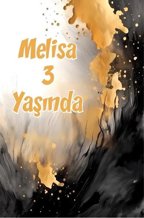 Sarı ve Siyah Boyalar Temalı Doğum Günü Afişi -2 50X70 cm