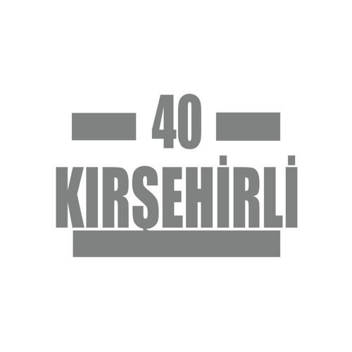 40 Kırşehirli Araba Sticker 17x17 Cm Gri
