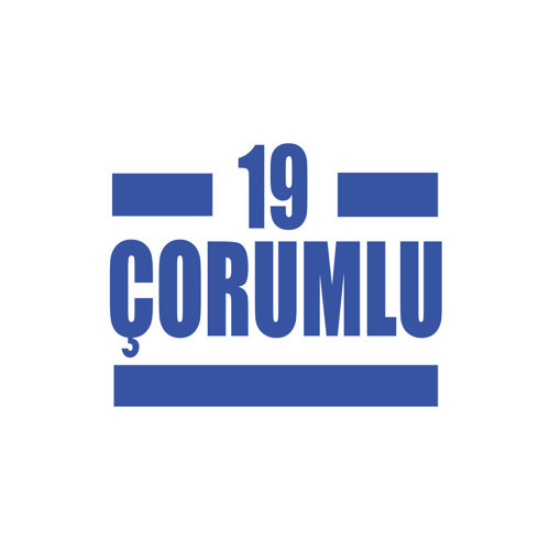 19 Çorumlu Araba Sticker 17x17 Cm Mavi