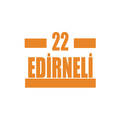 22 Edirneli Araba Sticker 17x17 Cm Turuncu