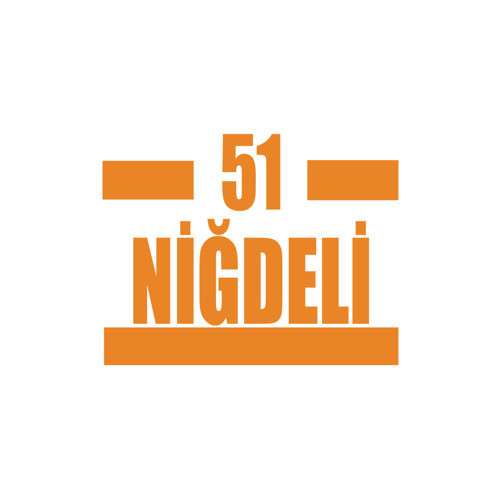 51 Niğdeli Araba Sticker 17x17 Cm Turuncu