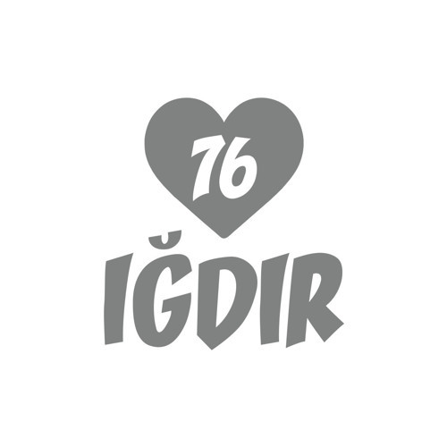 Kalpli 76 Iğdır Araba Sticker 17x17 Cm Gri