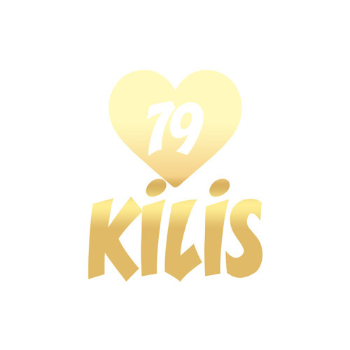 Kalpli 79 Kilis Araba Sticker 17x17 Cm Gold