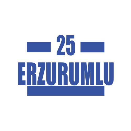 25 Erzurumlu Araba Sticker 17x17 Cm Mavi
