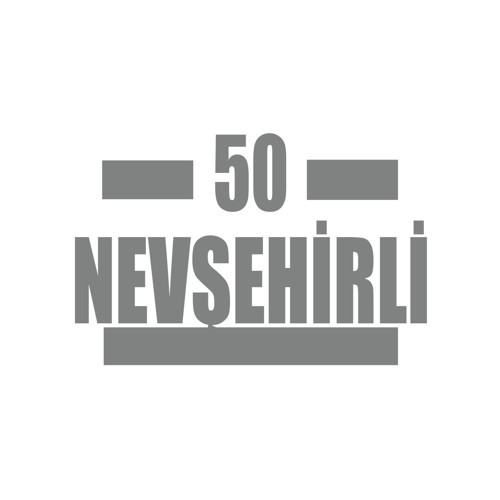 50 Nevşehirli Araba Sticker 17x17 Cm Gri