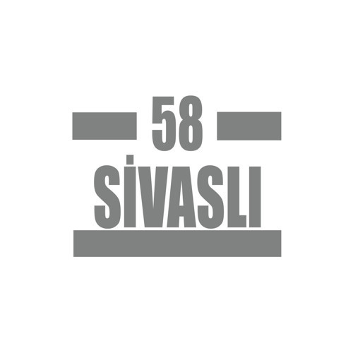 58 Sivaslı Araba Sticker 17x17 Cm Gri