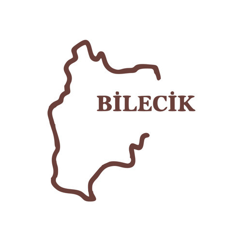 Bilecik Harita Araba Sticker 17x17 Cm Kahverengi