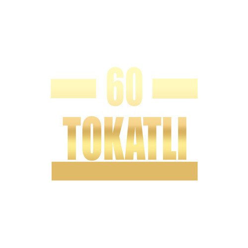 60 Tokatlı Araba Sticker 17x17 Cm Gold