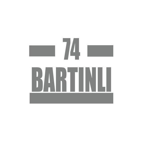 74 Bartınlı Araba Sticker 17x17 Cm Gri