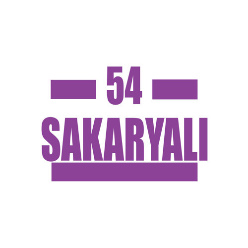 54 Sakaryalı Araba Sticker 17x17 Cm Mor