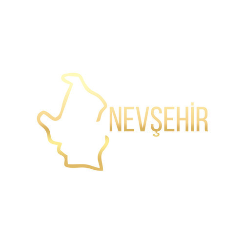 Nevşehir Harita Araba Sticker 17x17 Cm Gold