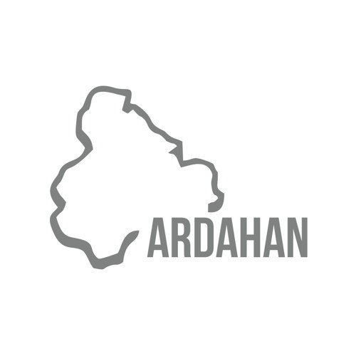 Ardahan Harita Araba Sticker 17x17 Cm Gri