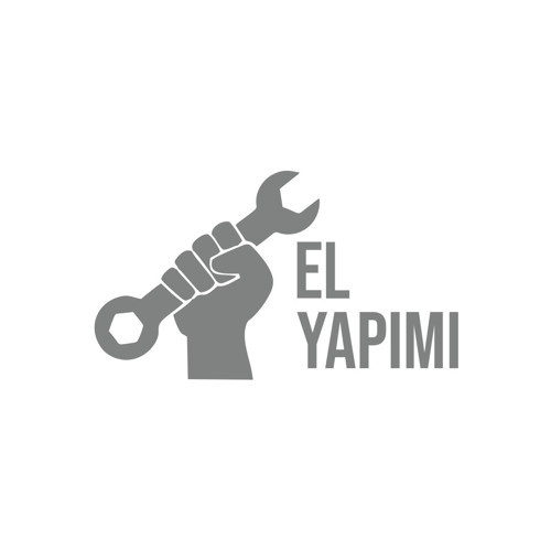 El Yapımı Araba Sticker 17x17 Cm Gri