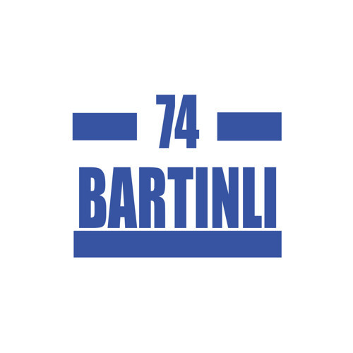 74 Bartınlı Araba Sticker 17x17 Cm Mavi