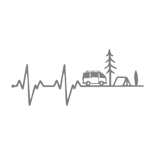 Ritim Karavan Sticker17x17 Cm Gri