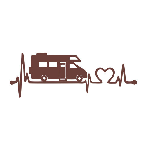 Ritim Karavan Sticker 17x17 Cm Kahverengi