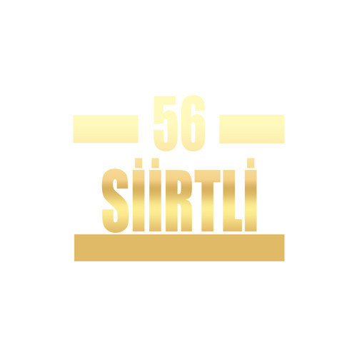 56 Siirtli Araba Sticker 17x17 Cm Gold