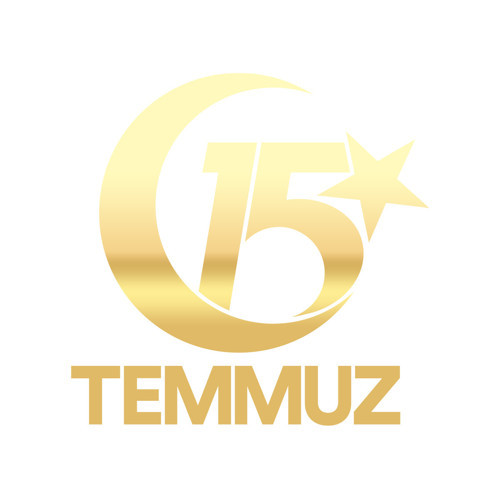 15 Temmuz Sticker 17x17 Cm Gold