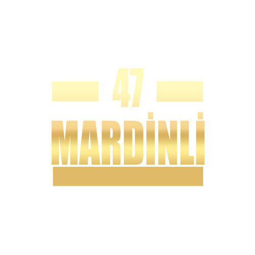 47 Mardinli Araba Sticker 17x17 Cm Gold