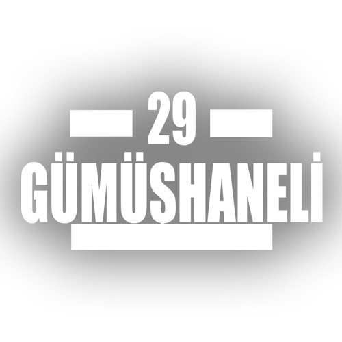 29 Gümüşhaneli Araba Sticker 17x17 Cm Beyaz