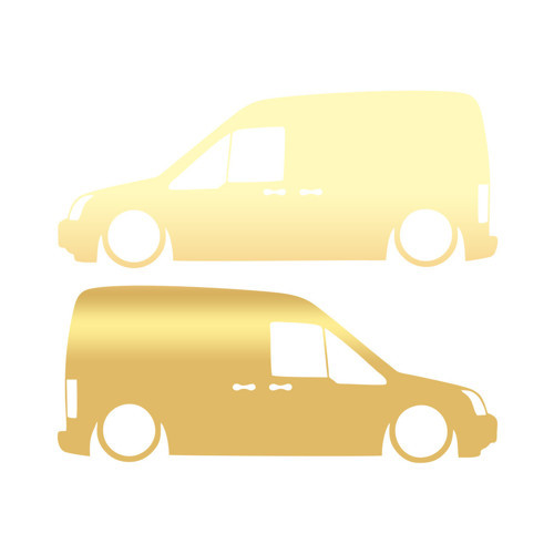Basık Ford Connect Sticker 17x17 Cm Gold