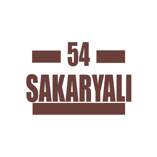 54 Sakaryalı Araba Sticker 17x17 Cm Kahverengi
