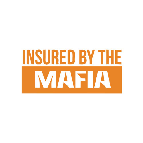 Insured By The Mafia Araba Sticker 17x17 Cm Turuncu