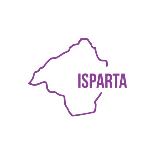 Isparta Harita Araba Sticker 17x17 Cm Mor