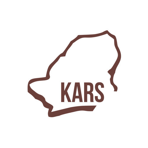 Kars Harita Araba Sticker 17x17 Cm Kahverengi
