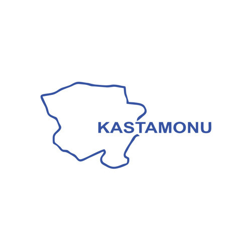 Kastamonu Harita Araba Sticker 17x17 Cm Mavi