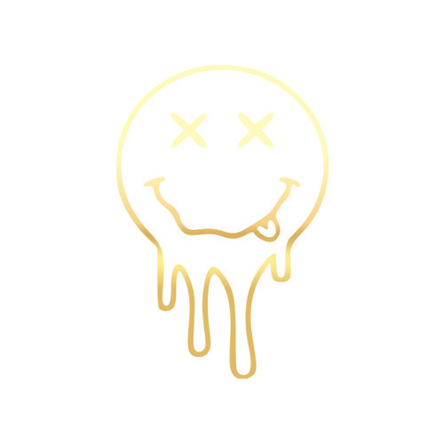 Akan Surat Sticker17x17 Cm Gold