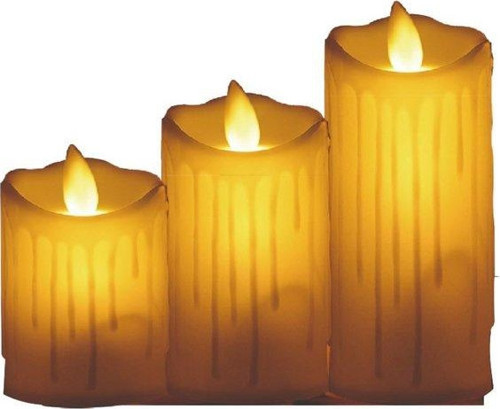 3'lü Dekoratif Led Mum