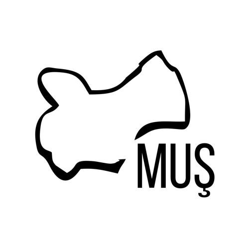 Muş Harita Araba Sticker 17x17 Cm Siyah