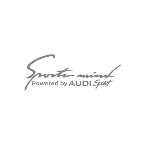 Sports Mind Audi Sports Sticker 17x17 Cm Gri